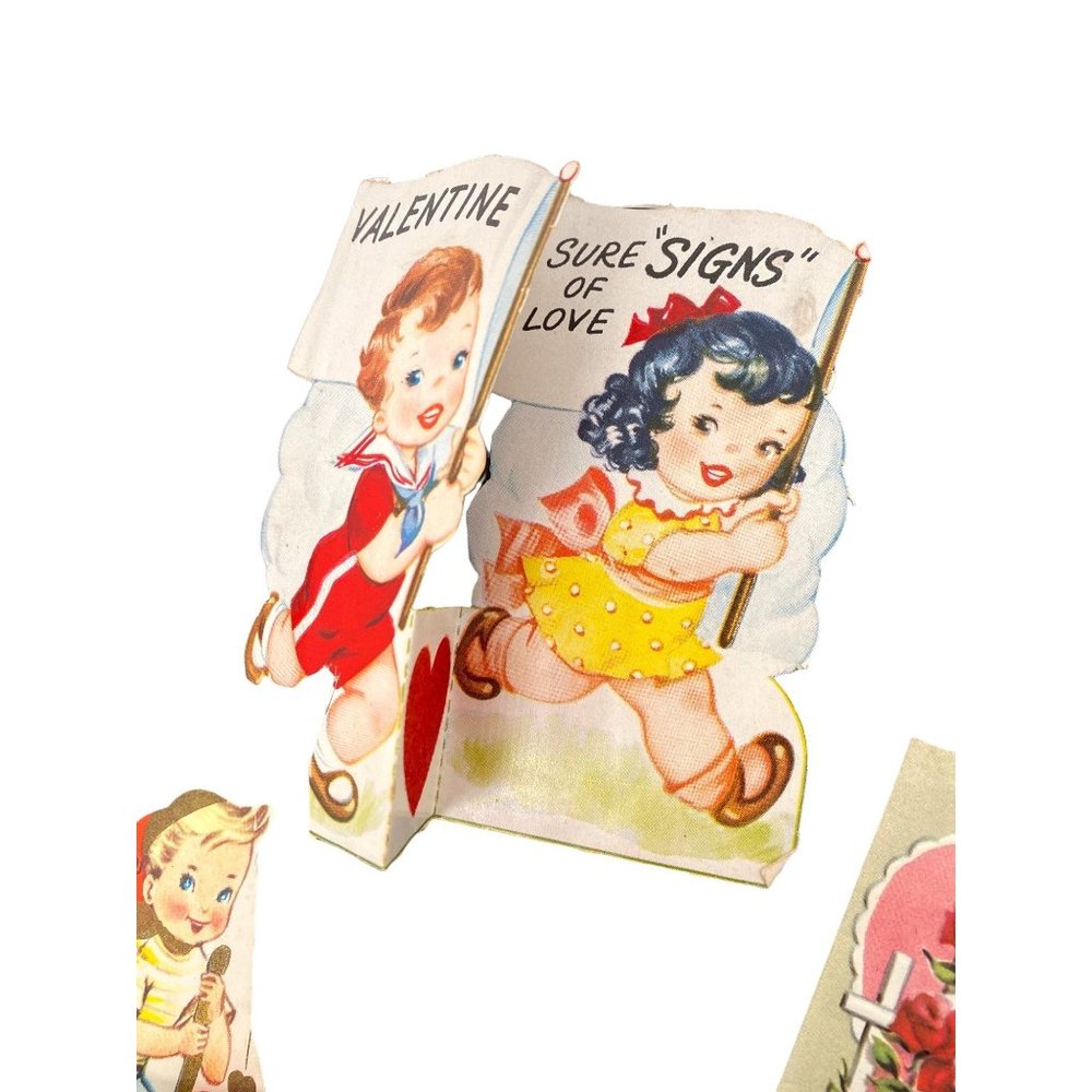Vtg Children’s Valentines School Exchange and Card lot of 4 - Picture 4 of 8